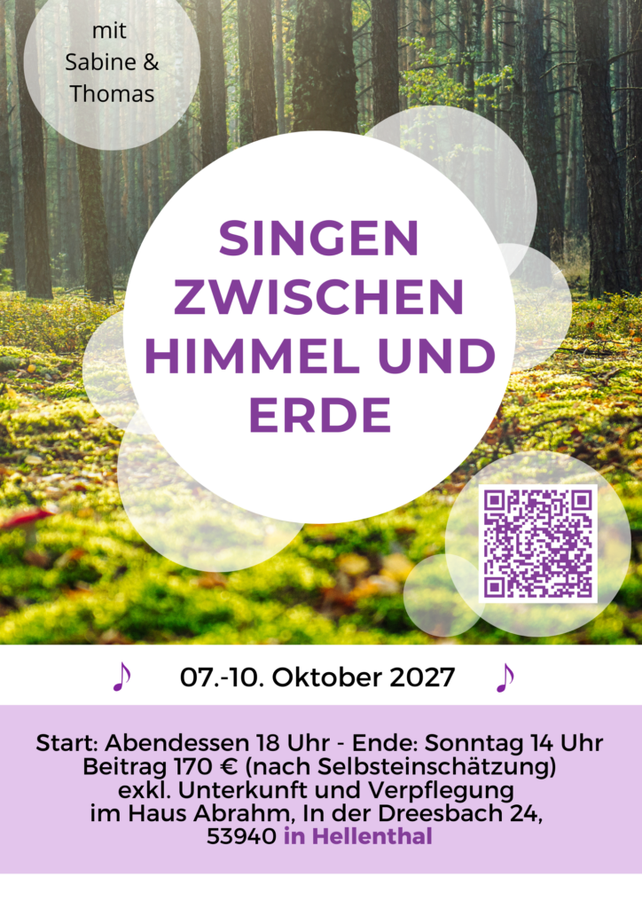 SIngen zwischen Himmel und Erde