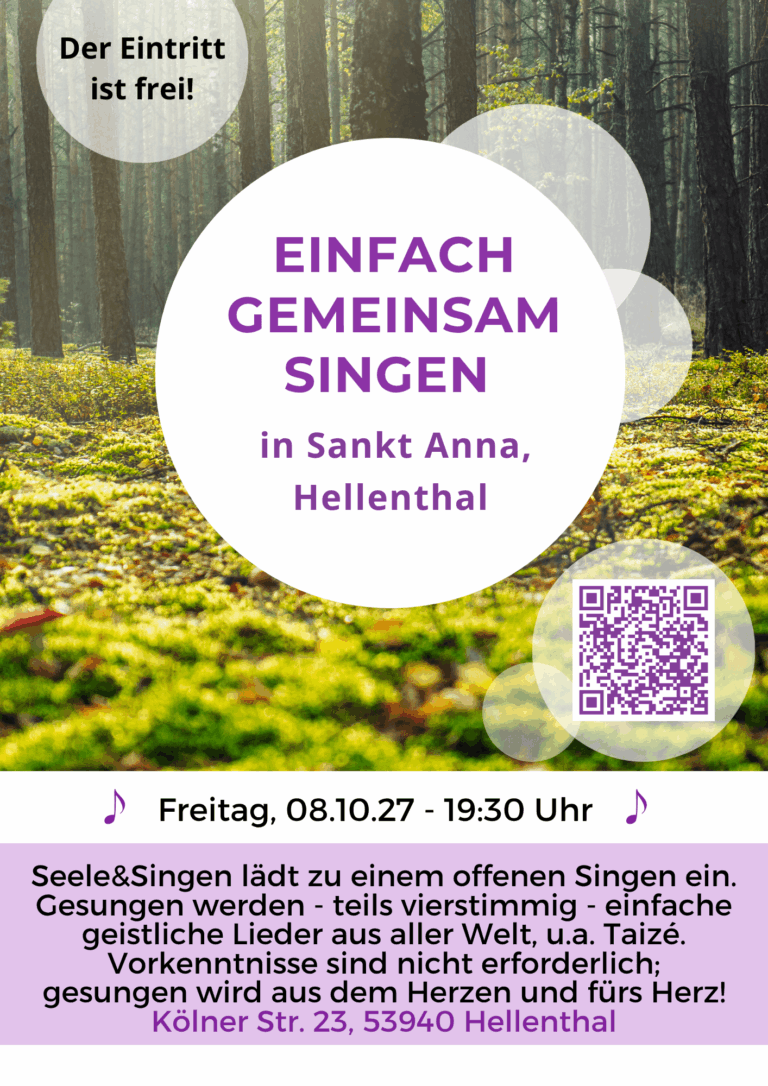 SIngen zwischen Himmel und Erde_Sankt Anna